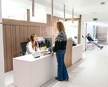 Reception and Help Desks